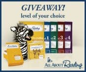 Enter to win a set of All About Reading materials for the level of your choice!