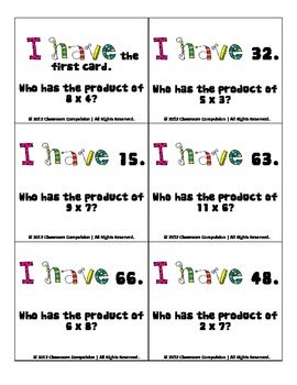 6 FREE Multiplication Printables