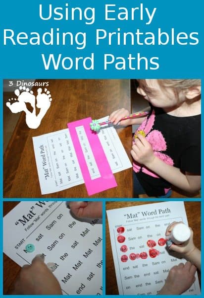 FREE Printable Word Paths for Early Readers