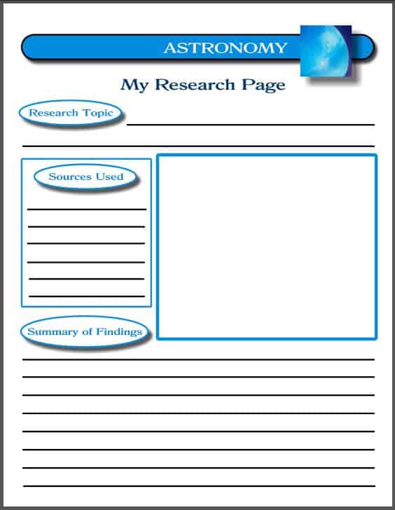 Free Printable Science Journal Pages