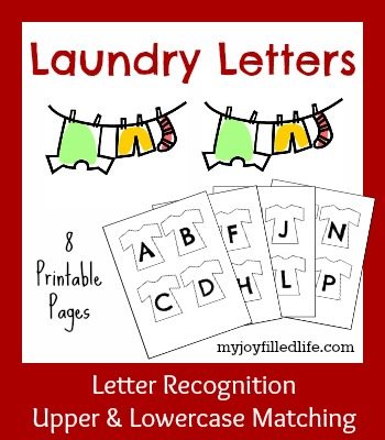 FREE Laundry Letters Printable
