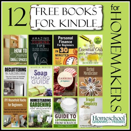 12 FREE Books for KINDLE for HOMEMAKERS