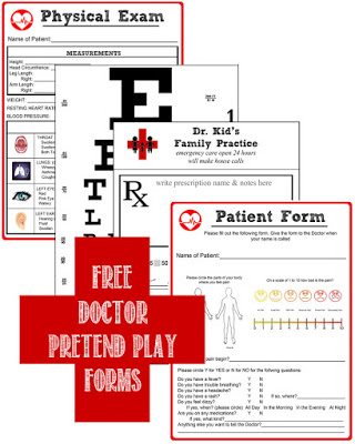 Doctor Pretend Play Kit (FREE Printable)