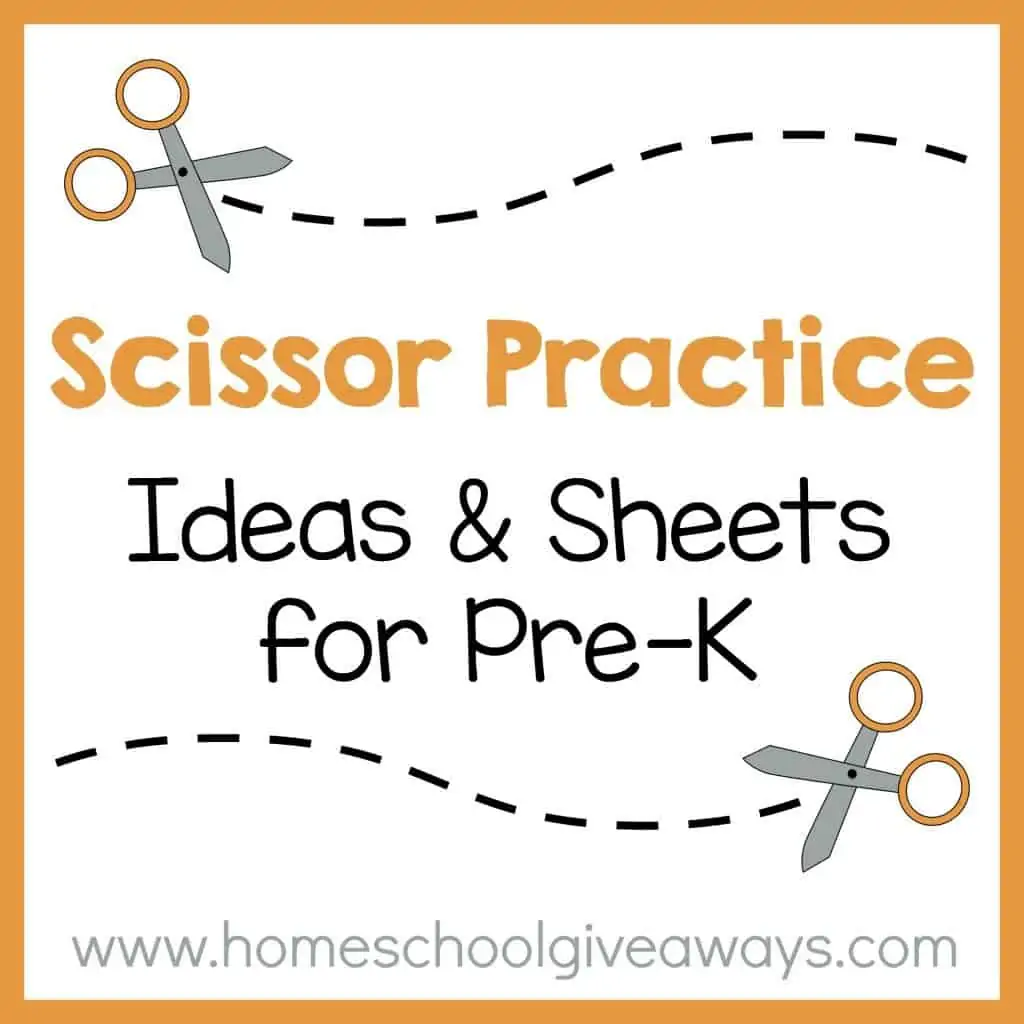 Scissor Practice Ideas and Sheets for PreK
