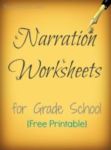 FREE Narration Worksheets for Grade School
