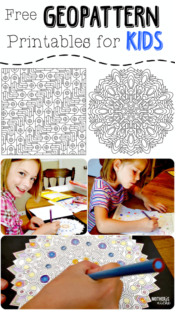 FREE Geo-Pattern Printables for Children