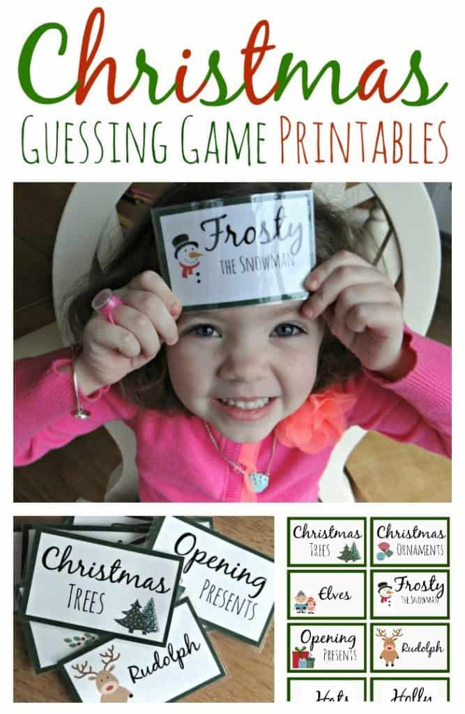 FREE Christmas Guessing Game Printable