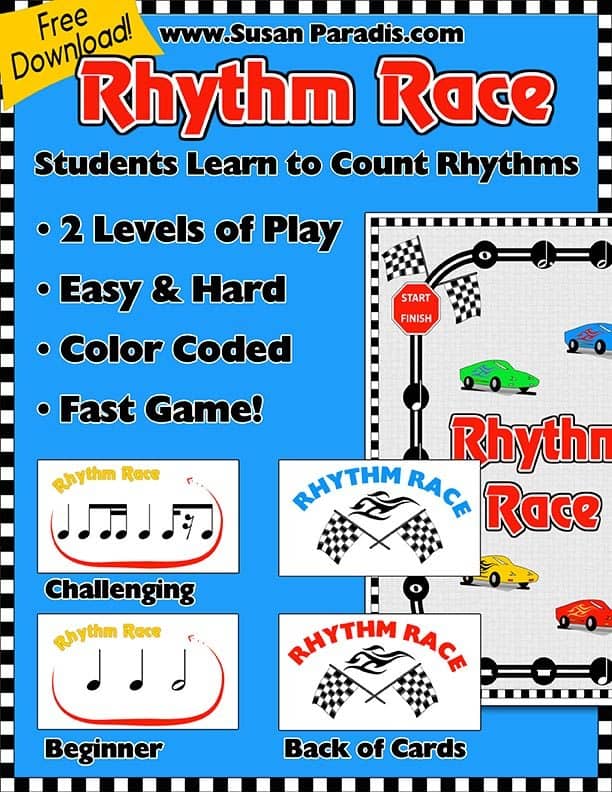 Rhythm Race FREE Printable Games