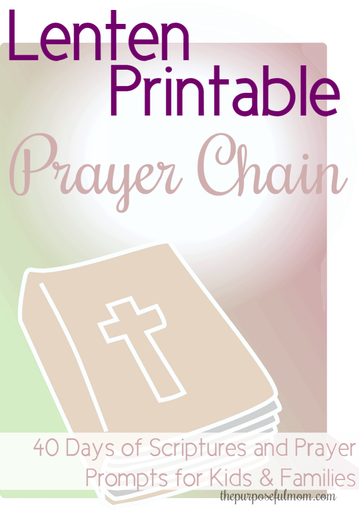 Free 40 Day Prayer Chain Printable - Homeschool Giveaways