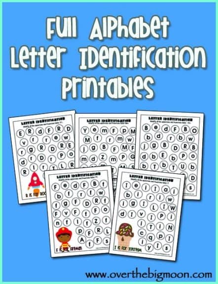 Letter Identification Printables