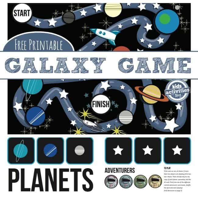 Stars Planets Free Printable Game