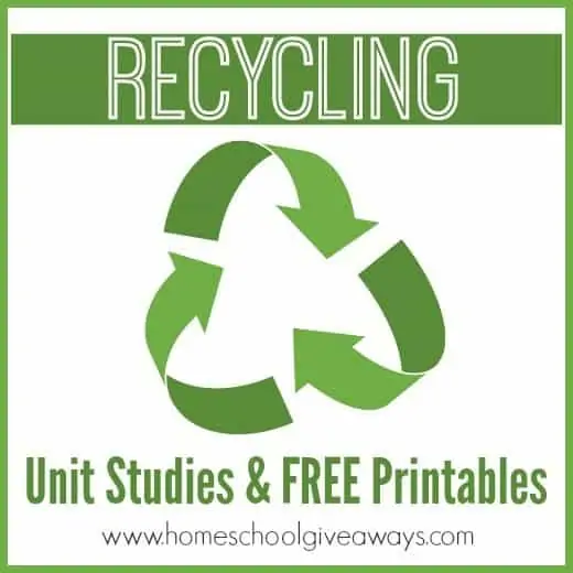 Recycling Unit Studies and Printables
