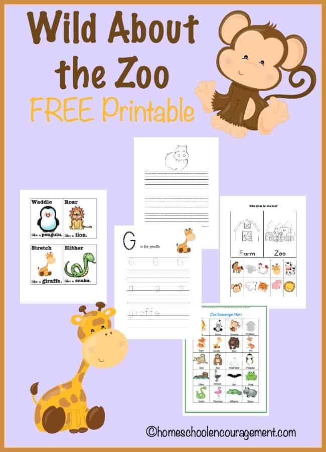 FREE Zoo Printables