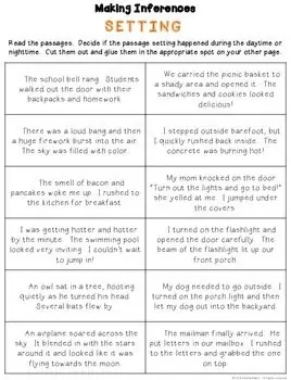 FREE Making Inferences Worksheet www.homeschoolgiveaways.com Help your kids learn to make inferences easily with this cut and paste worksheet! 