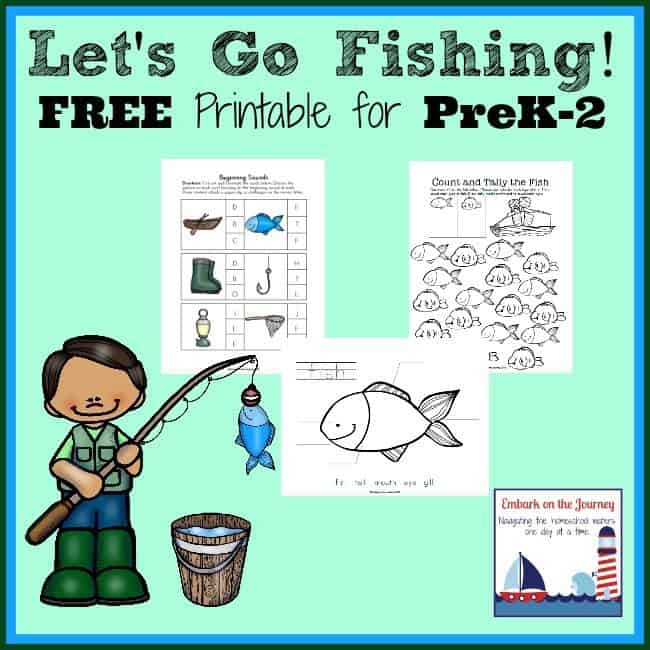 FREE Let’s Go Fishing Printable for PreK – Grade 2