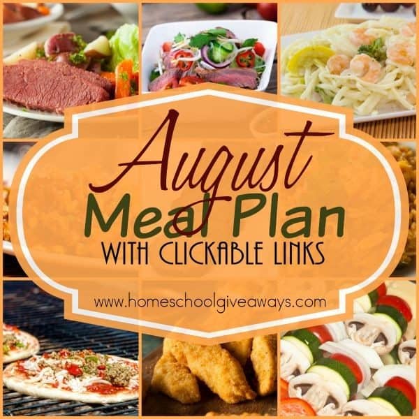 August Menu Plan With Clickable Links August Menu Plan With Clickable Links
