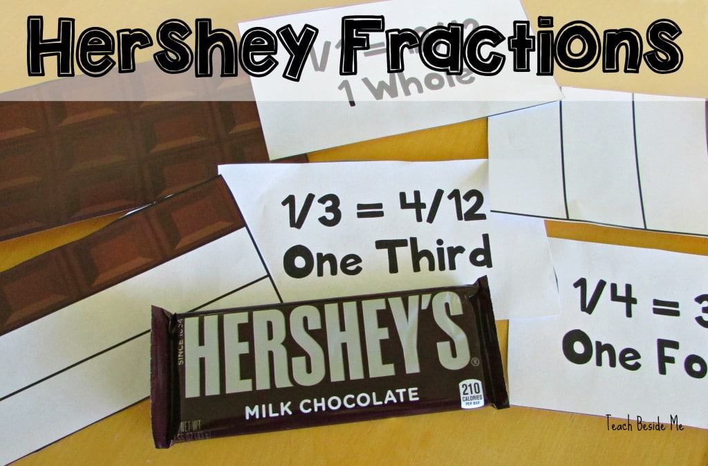 FREE Printable: Hershey Fractions Matching Cards