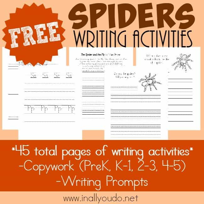 FREE Types of Spiders Printables for all ages