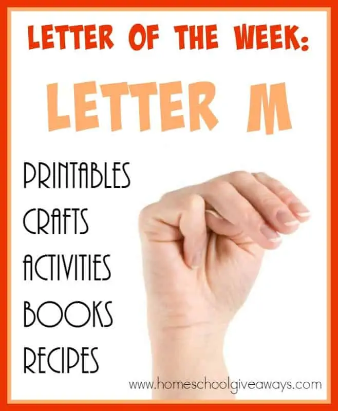 Learning letters can be tough. Check out these 80+ Resources to help teach the letter "M". Includes {free} printables, crafts, activities, recipes and MORE! :: www.homeschoolgiveaways.com