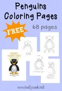 penguin coloring pages