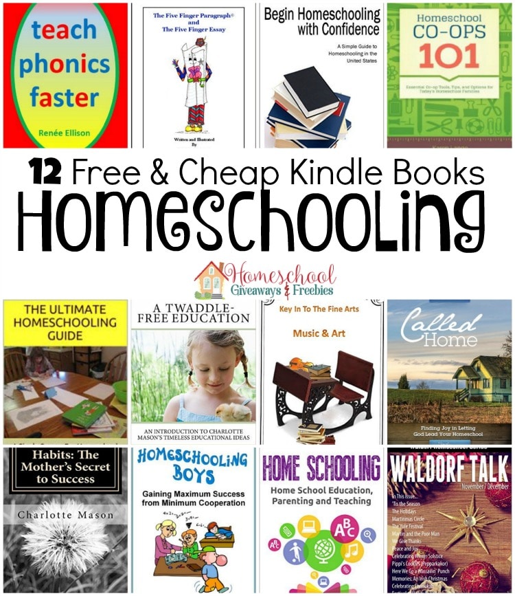 12 Free and Cheap Homeschool Kindle Books