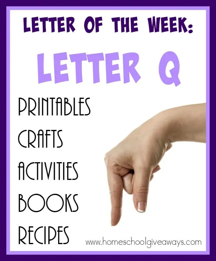 Teaching the letter "Q" can be tricky. It's a letter that gets confused a lot, but here are 75+ resources to help you out! :: www.homeschoolgiveaways.com