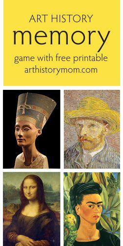 Art History Memory Game with FREE Printable