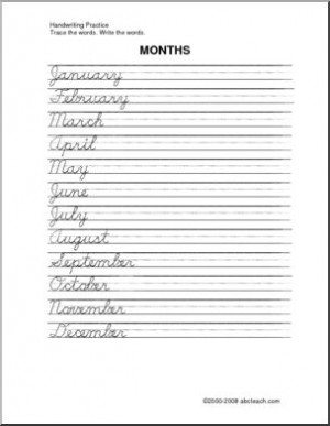 FREE Printable Cursive Handwriting Practice Sheet