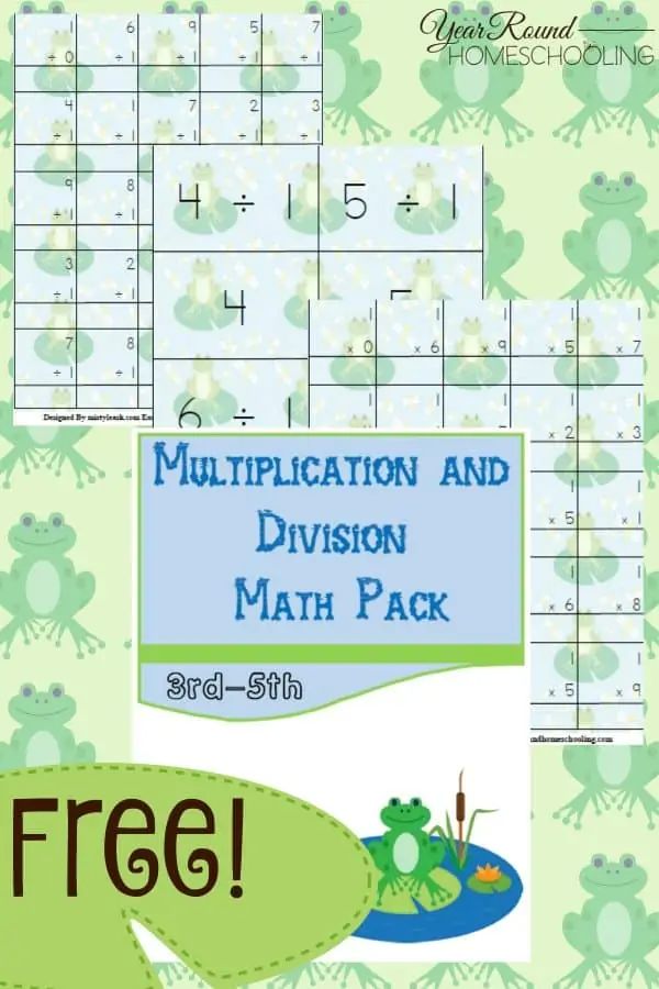 Free-Frog-Multiplication-and-Division-Math-Pack-3rd-5th-By-Year-Round-Homeschooling