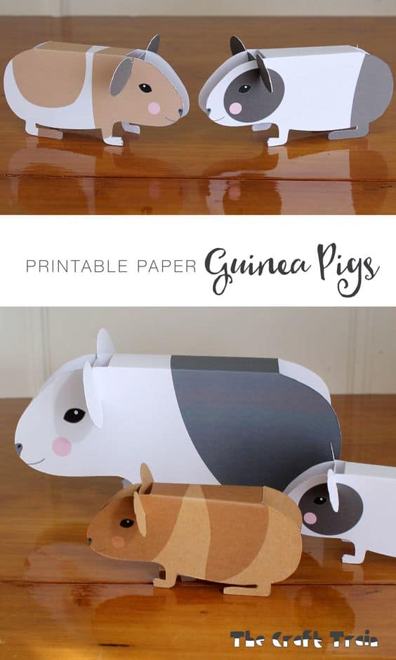 FREE Printable Guinea Pigs
