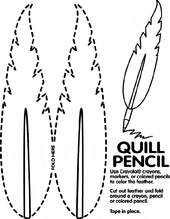 FREE Printable Pencil Quill