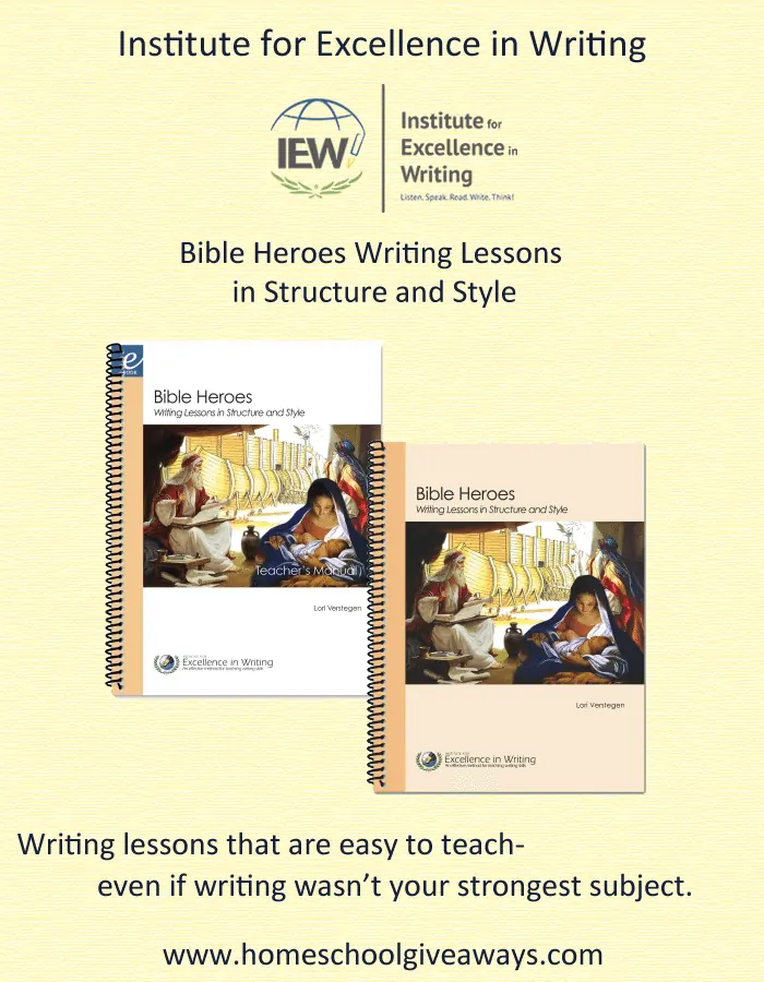 IEW Bible Heroes Writing Review