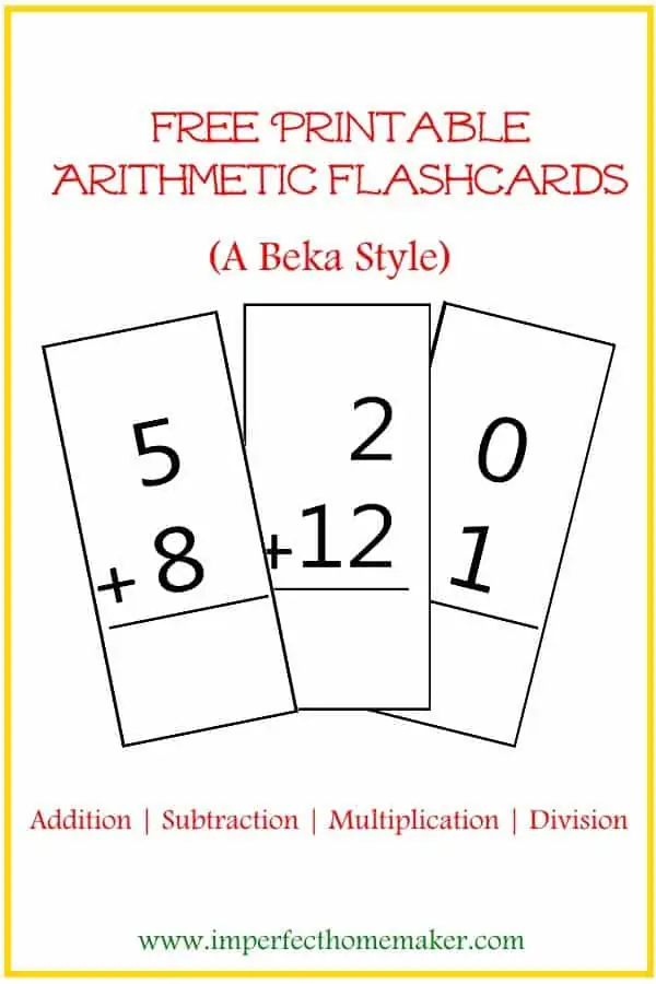 arithmetic-flashcards
