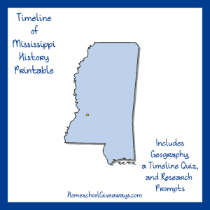 Mississippi State History Printable