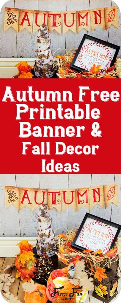 FREE Printable Fall Banner