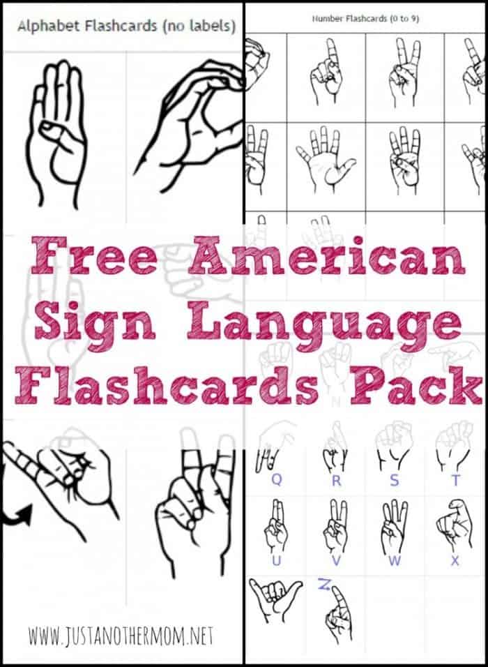 FREE ASL Flashcard Packs