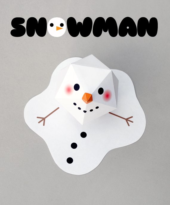 FREE Printable Melting Snowman Craft