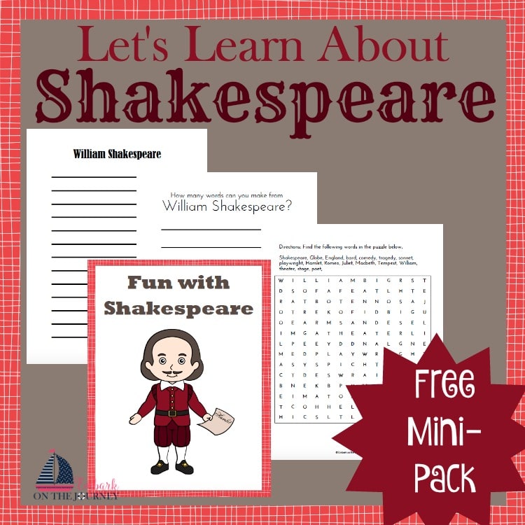 FREE Printable Shakespeare Mini-Pack