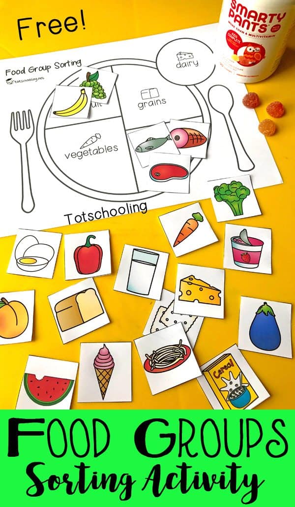 FREE Food Group Sorting Activity