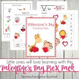 FREE Valentine’s Day Preschool Pack