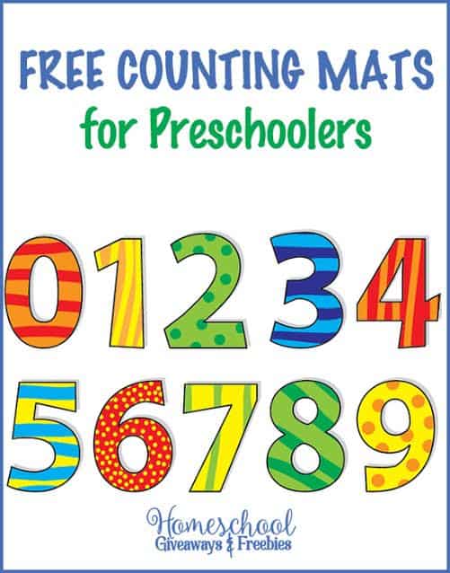 FREE Counting Mats For Preschoolers