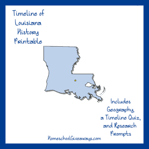 Louisiana History Printable