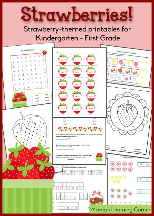 FREE Strawberry Themed Printables