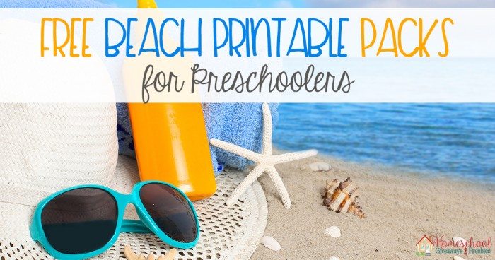 FREE Beach Printable Packs for Preschoolers