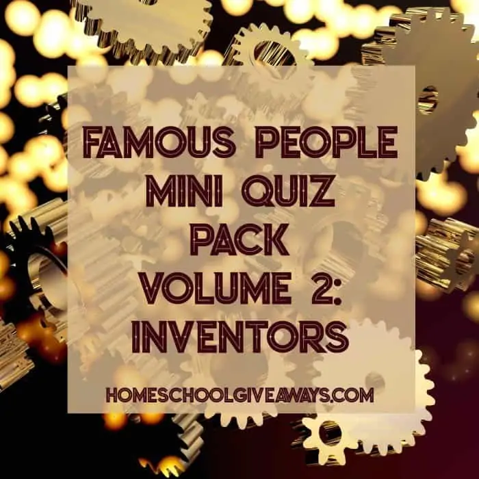 FREE Famous People Mini Quiz Pack Volume 2 - Inventors