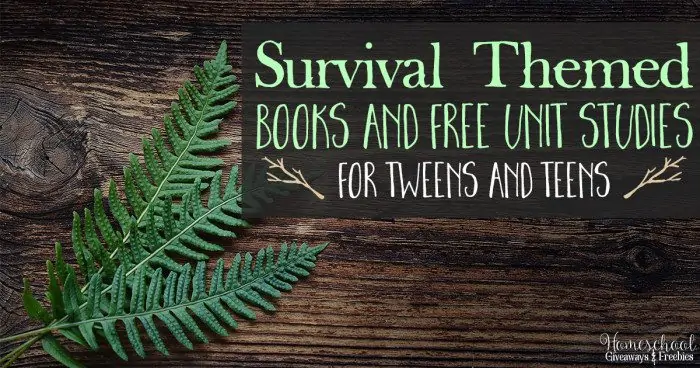 Survival Themed Books and FREE Unit Studies FB