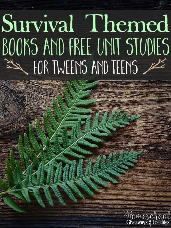 Survival Themed Books and FREE Unit Studies