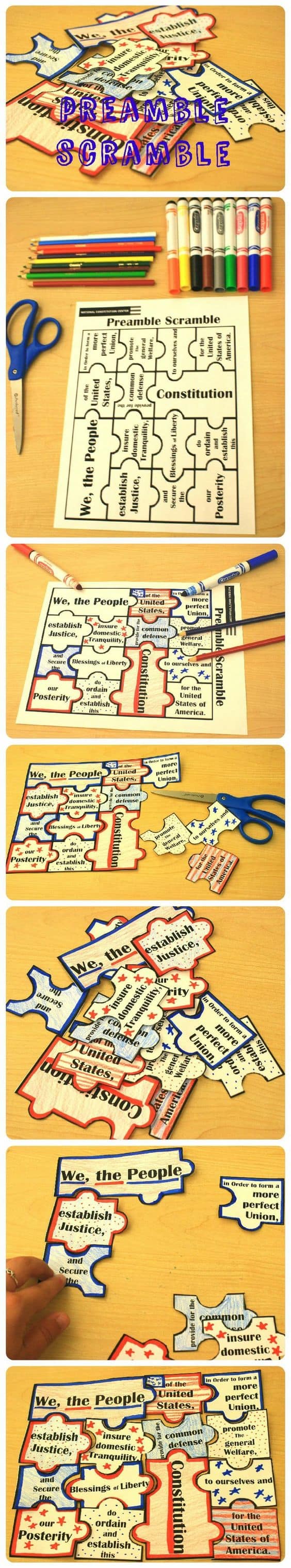 FREE Printable Preamble Scramble