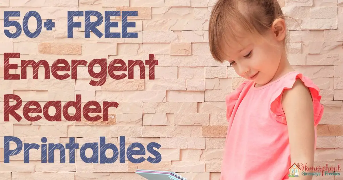 50 FREE Emergent Reader Printables FB