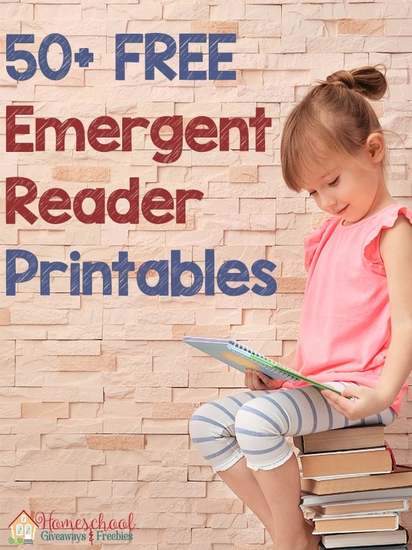 50 FREE Emergent Reader Printables Homeschool Giveaways
